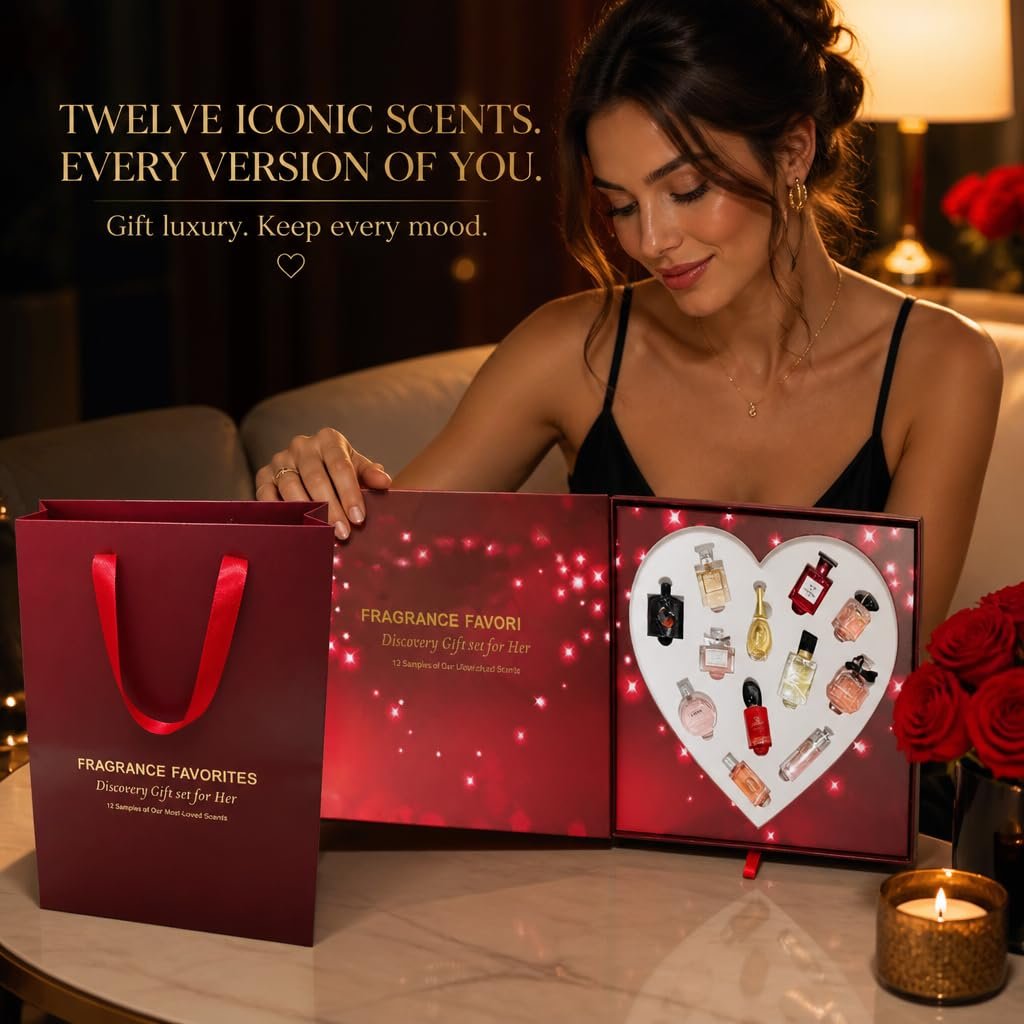 12-Piece Mini Perfume Gift Set – Perfect Gift for Her