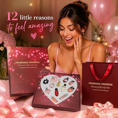 12-Piece Mini Perfume Gift Set – Perfect Gift for Her